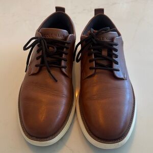 Cole Haan Tan Leather Sneakers with Black Laces